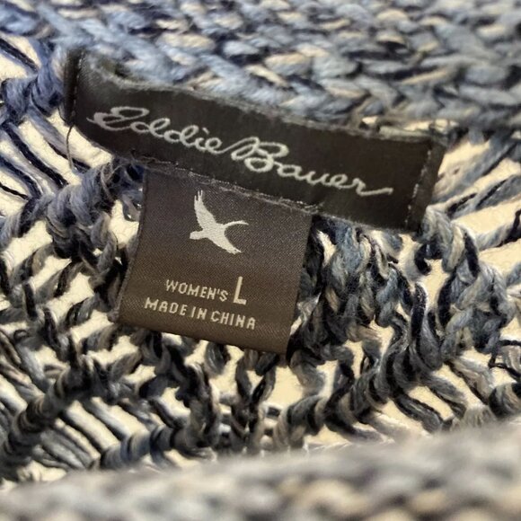 Eddie Bauer Loose Crochet Knit Sweater Size Large - Picture 11 of 14